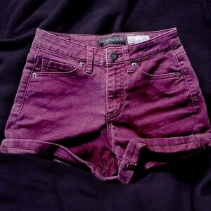 Aeropostale Women's Deep Purple Jean Shorts